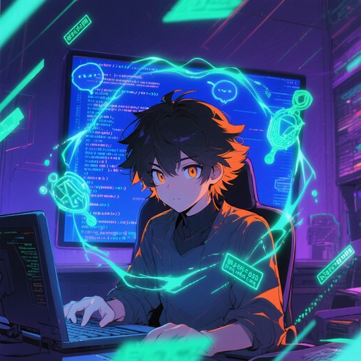 Coding Dancing Free Digital Code Warrior Image - Anime, Cyberpunk, Coding | Download ...