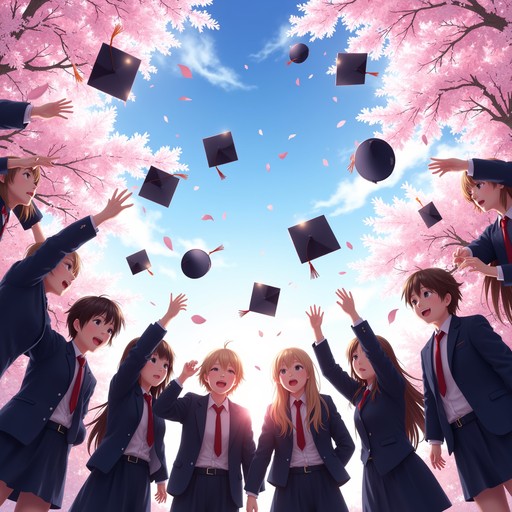 Free Graduation Sakura Celebration Image - Graduation, Anime, Sakura ...