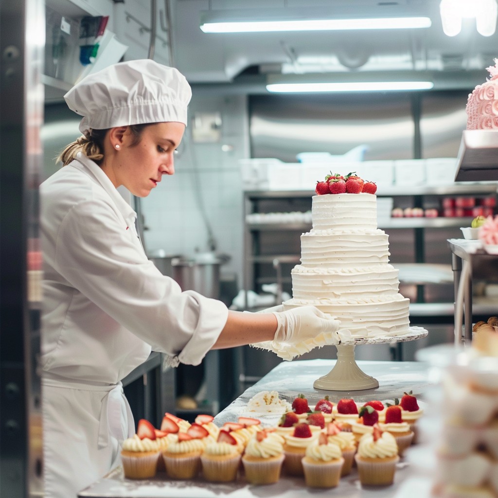 Free Chef Decorating Cake Image - Chef, Cake, Decorating | Download at ...