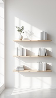 Free Minimalist Floating Shelves Image - Shelves, Bookshelf, Books ...