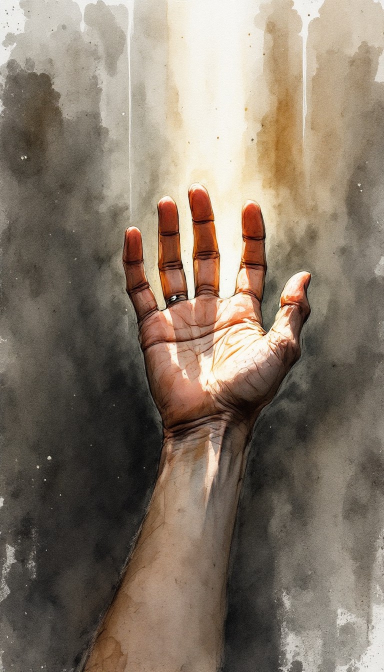 Free Hand Reaching Upward Image - Watercolor, Hand, Reaching | Download ...