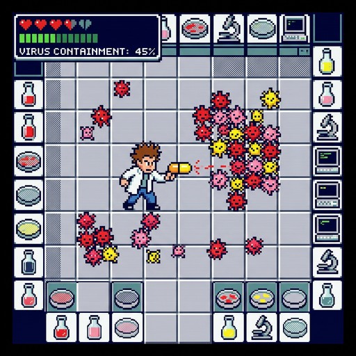 Free Retro Virus Battle Image - Pixel, Retro, Laboratory | Download at ...
