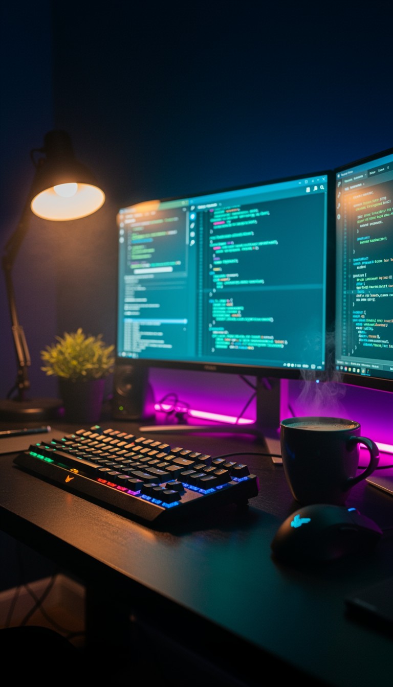 Free Code Night Vibes Image - Workspace, Programming, Coding | Download ...