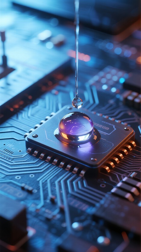 Free Liquid Tech Fusion Image - Circuitry, Droplet, Technology ...