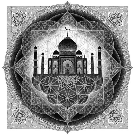 Free Sacred Geometric Monument Image - Monument, Dotwork, Mandala ...
