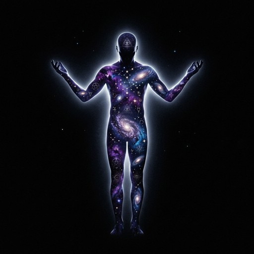 Free Cosmic Human Silhouette Image - Silhouette, Cosmic, Monochrome ...