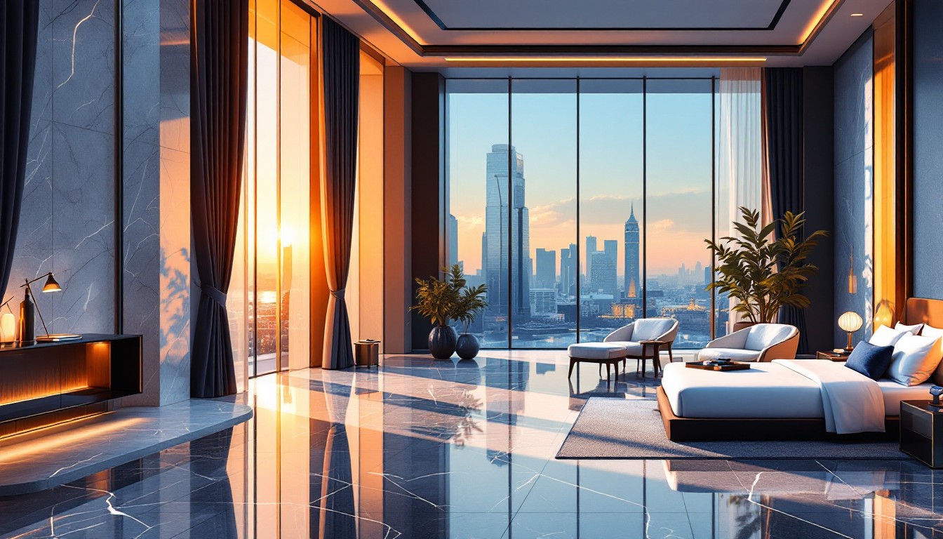 Free Luxurious Skyline Suite Image - Luxury, Cityscape, Suite ...