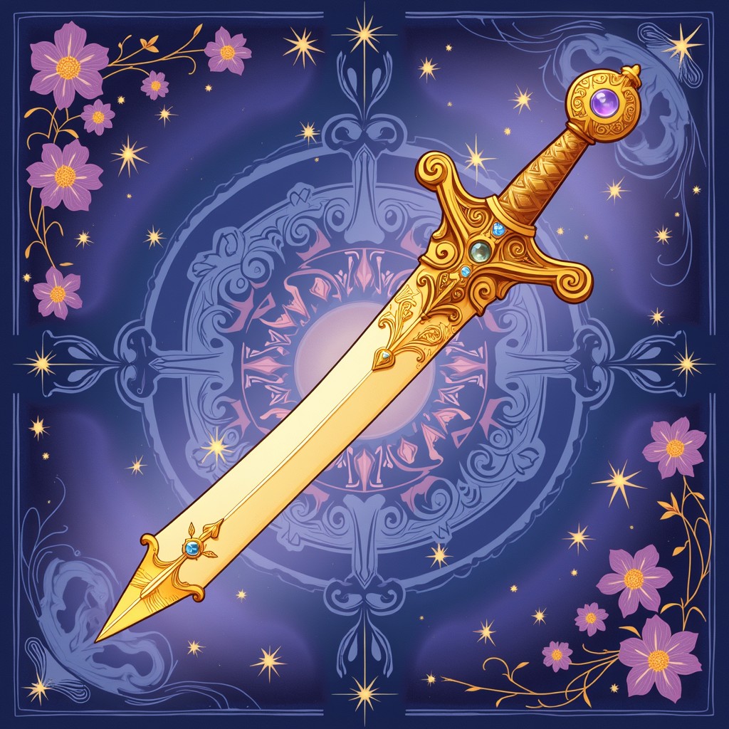 Free Enchanted Golden Sword Image - Sword, Dagger, Magical | Download ...