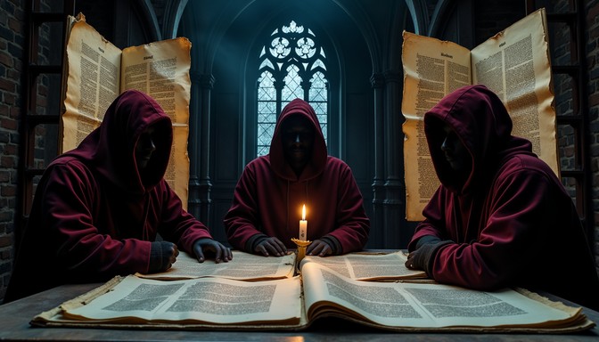 Free Monastic Secret Ritual Image - Hooded, Burgundy, Gothic | Download ...