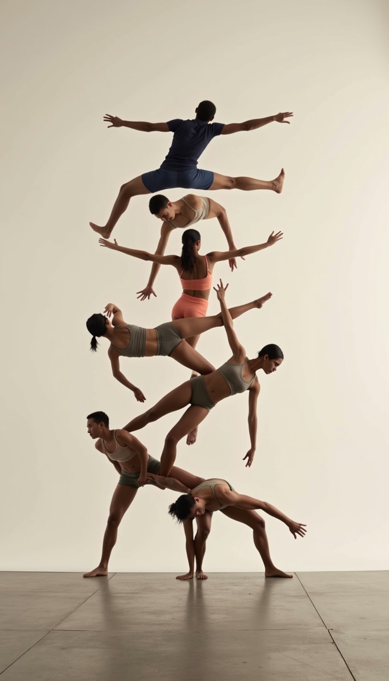 Free Balanced Human Tower Image - Dance, Movement, Silhouettes ...