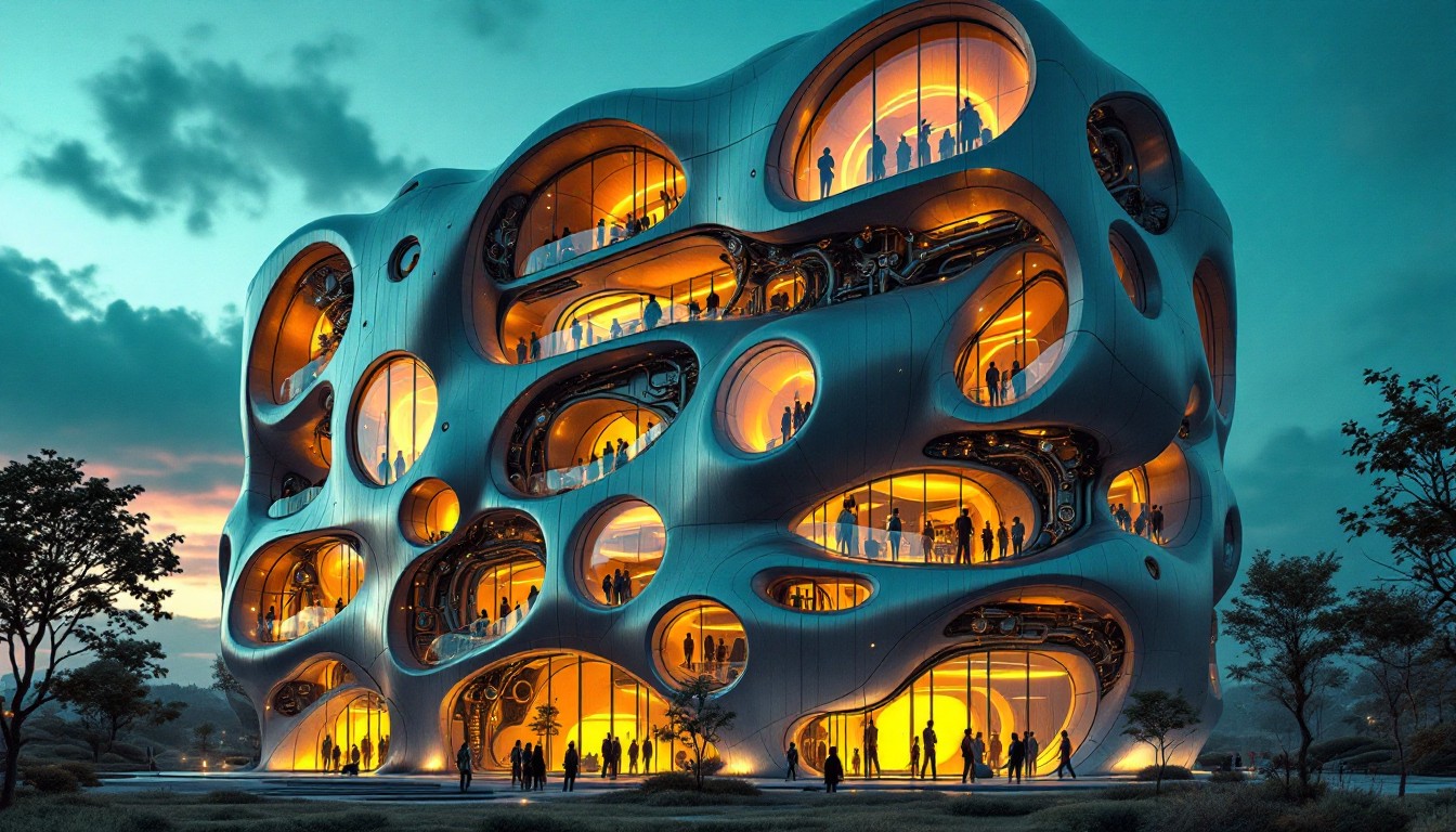 Free Living Building Breathes Image - Futuristic, Organic, Architecture ...