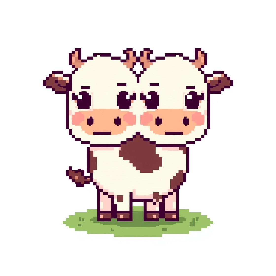Free Double-Headed Pixel Cow Photo - Pixel, Kawaii, Cow | Download at ...