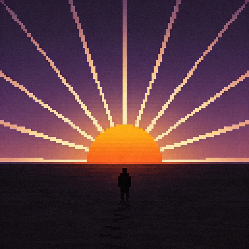 Free Dawn Brings Hope Image - Pixel, Art, Sunrise | Download at StockCake
