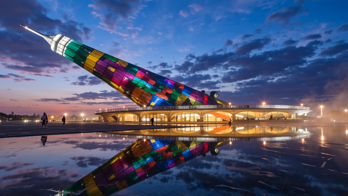 Free Colorful Spire Reflection Image - Spire, Tower, Monument ...