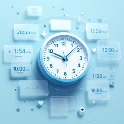 Med Tech Clock Free Digital Healthcare Time Image - Healthcare, Medical, Clock ...