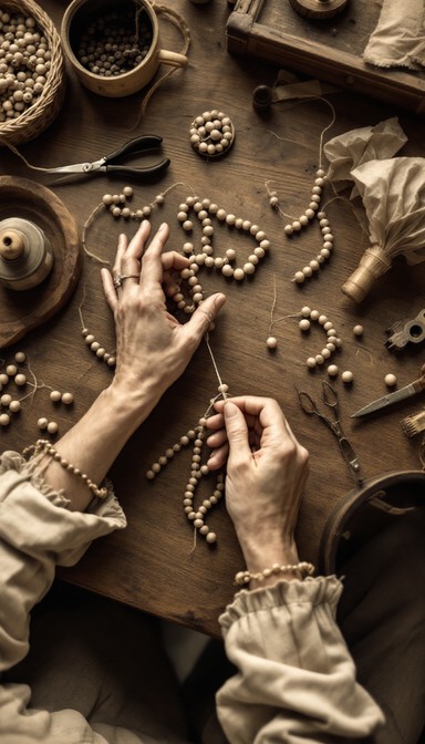 Free Vintage Bead Crafting Image - Crafting, Vintage, Beads | Download ...