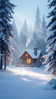 Free Cozy Winter Cabin Image - Cabin, Winter, Snow | Download at StockCake
