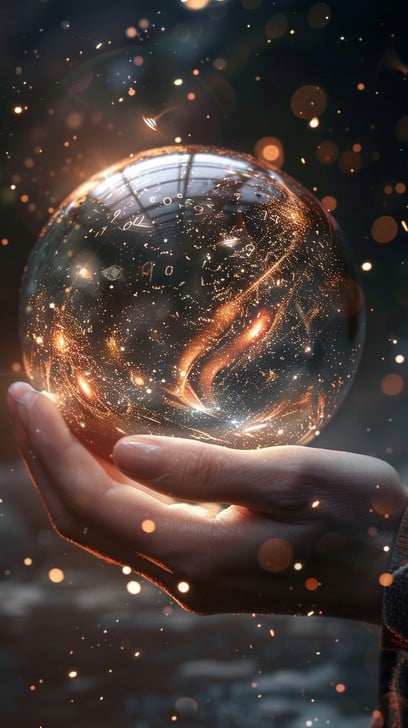 Free Glowing Orb Held Image | Download at StockCake