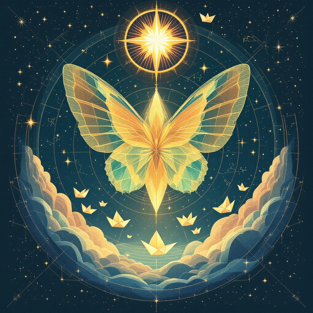 Free Celestial Butterfly Navigation Image - Butterfly, Compass ...