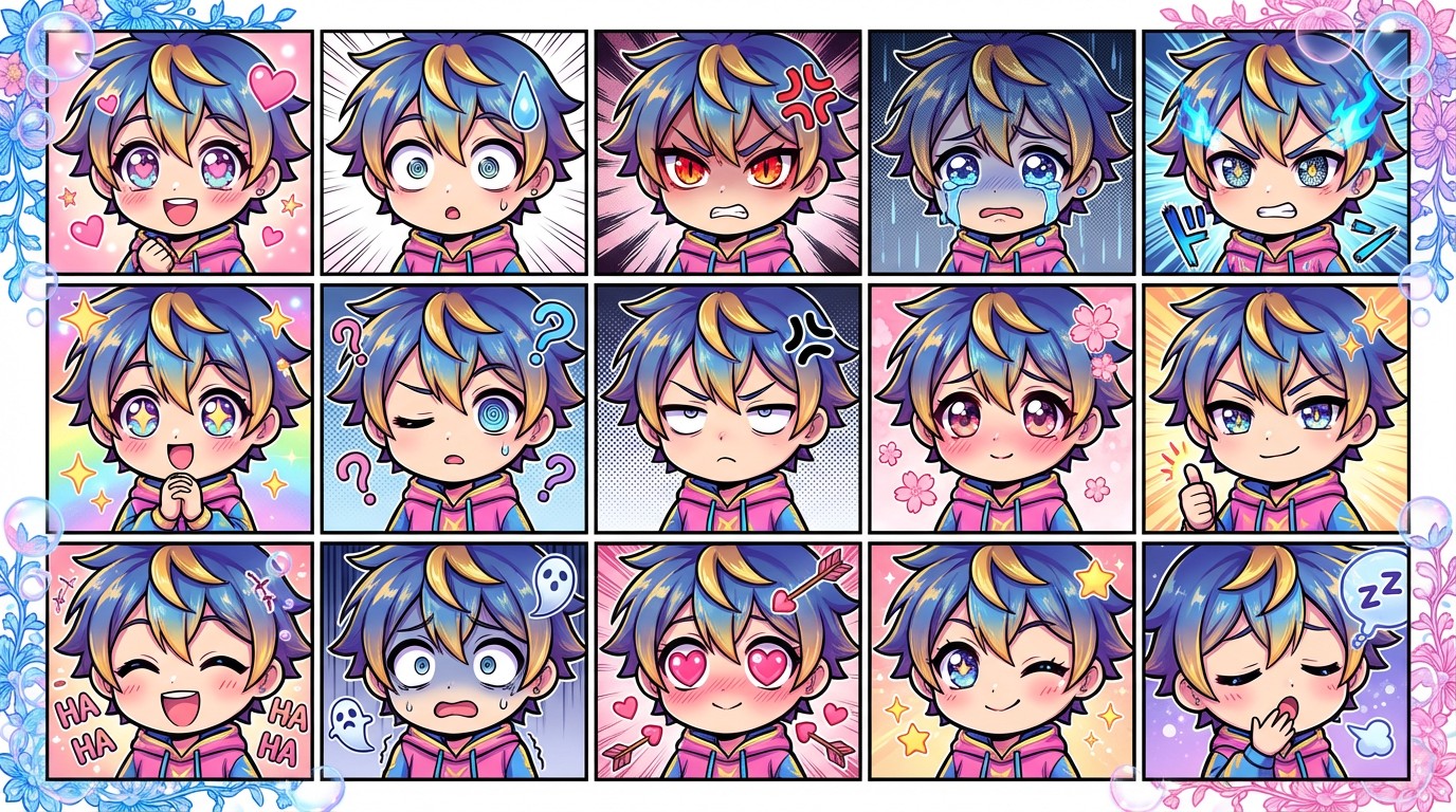 Free Anime Expression Collection Image - Anime, Manga, Expression ...