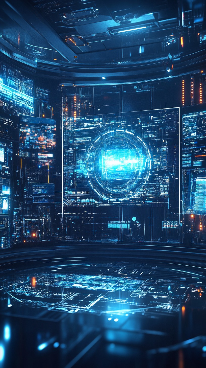 Free Futuristic control center Image - Futuristic, Technology, Hologram ...