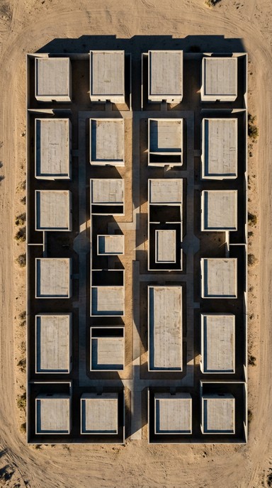 Free Concrete Desert Geometry Image - Architecture, Minimalist, Aerial ...