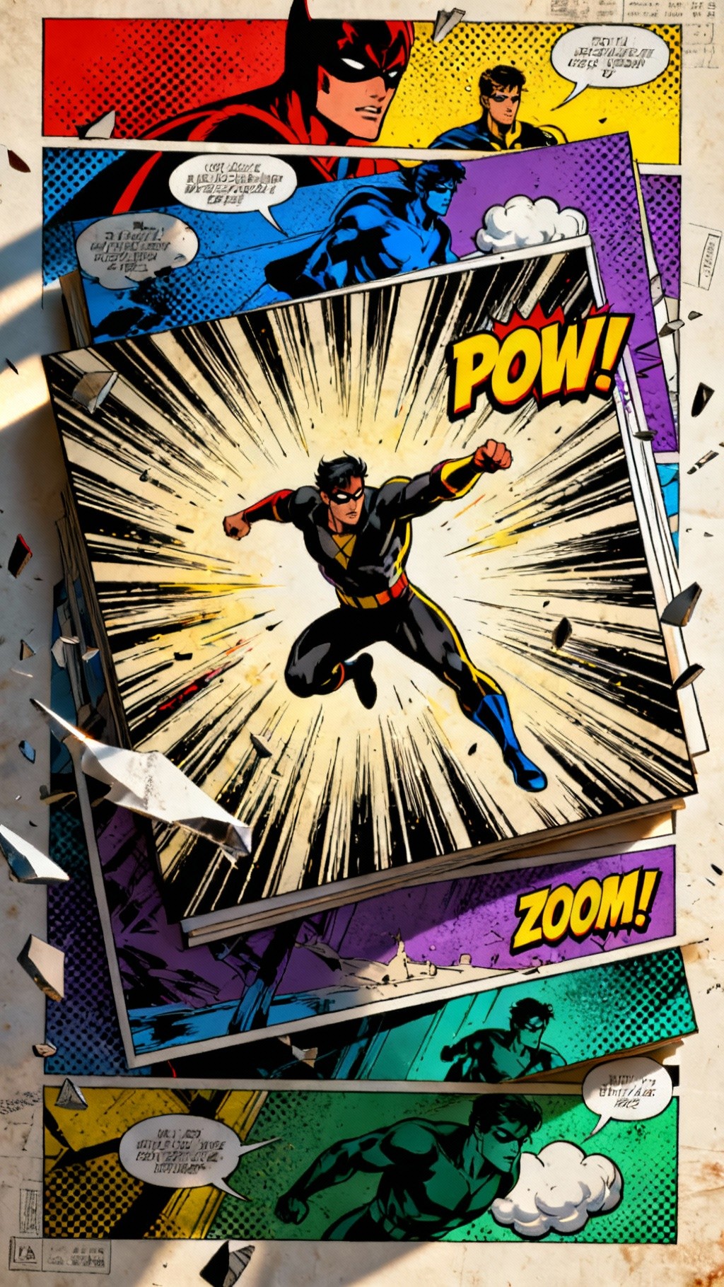 Free Comic Action Explodes Image - Comic, Superhero, Action | Download ...