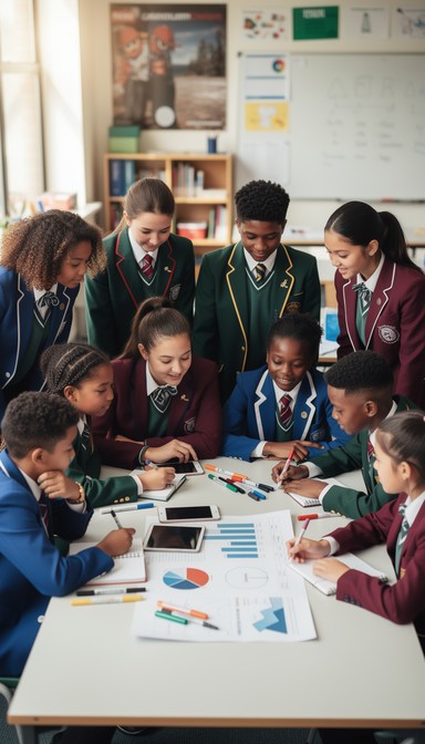 Teamwork In School Free Teamwork In Action Image - Students, Teamwork, Education ...