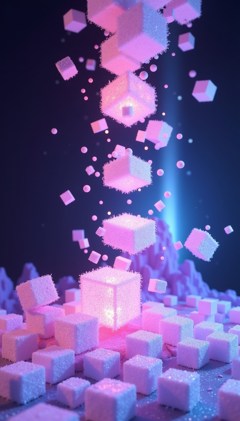 Free Floating Cube Cascade Image - Pixels, Cubes, Voxels | Download at ...