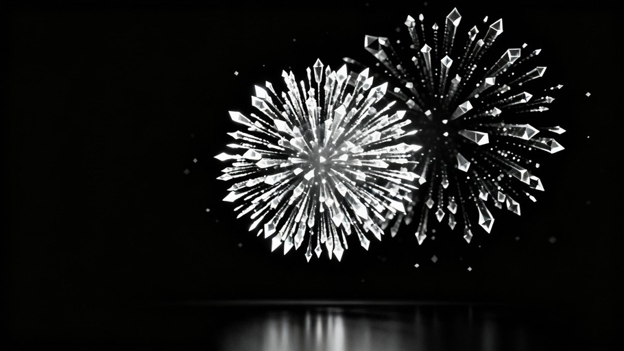 Free Crystalline Light Explosion Photo - Fireworks, Monochrome ...