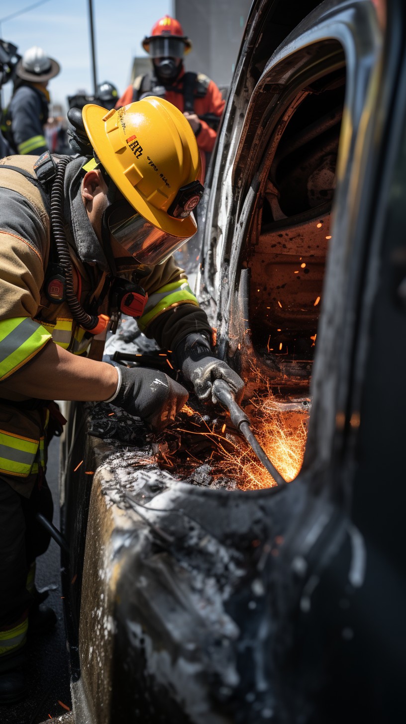 Firefighting Car Scissors Free Firefighter Cutting Car Image - Firefighter, Rescue, Emergency ...