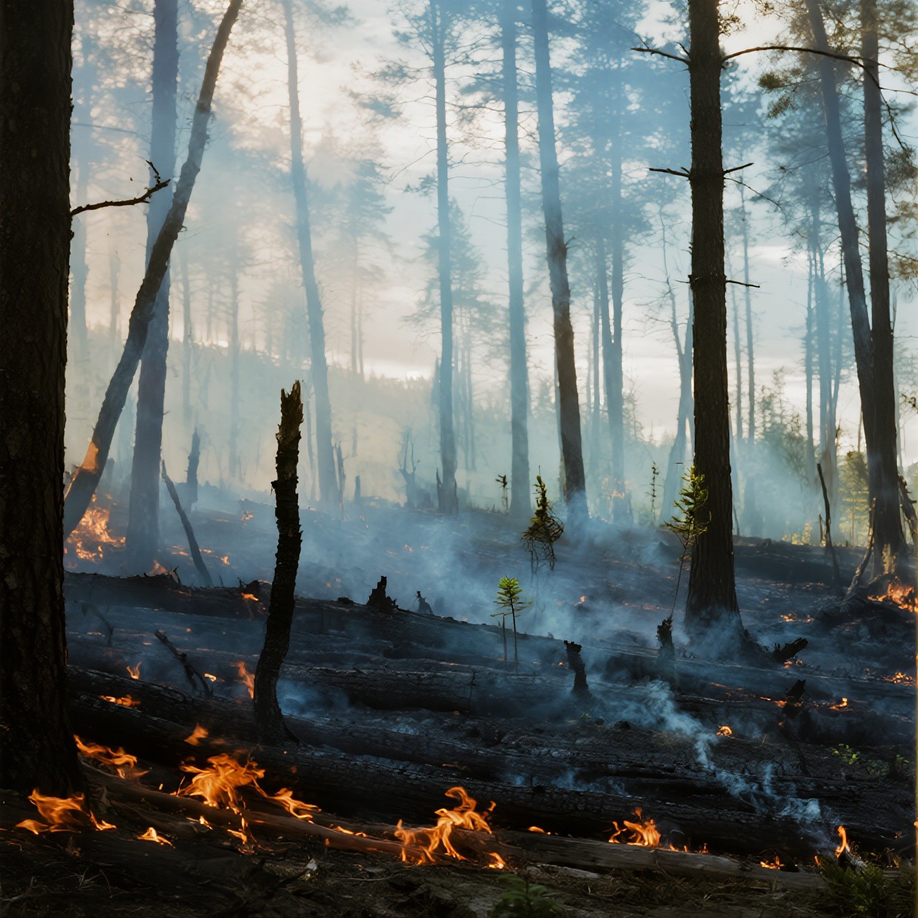 Free Forest Fire Aftermath Image - Wildfire, Forest, Smoke | Download ...