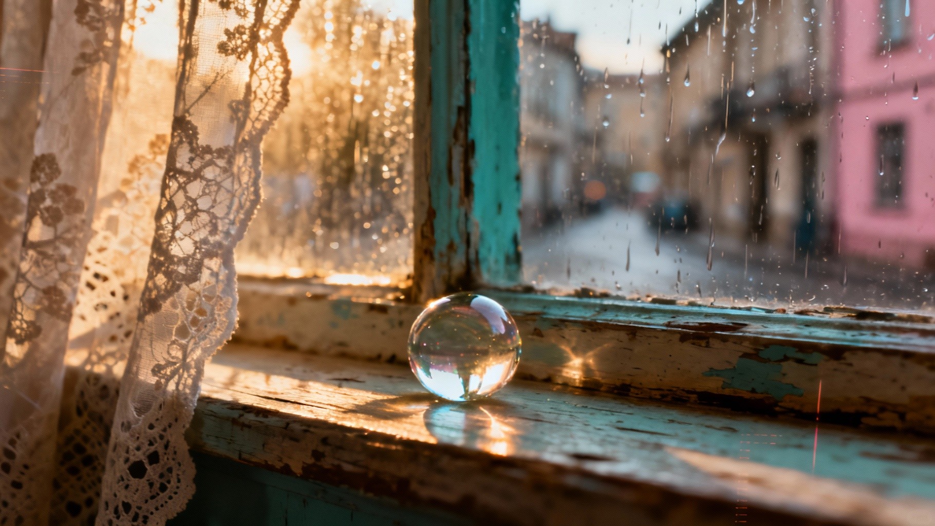 Free Golden Raindrop Glow Image - Raindrop, Vintage, Windowsill ...