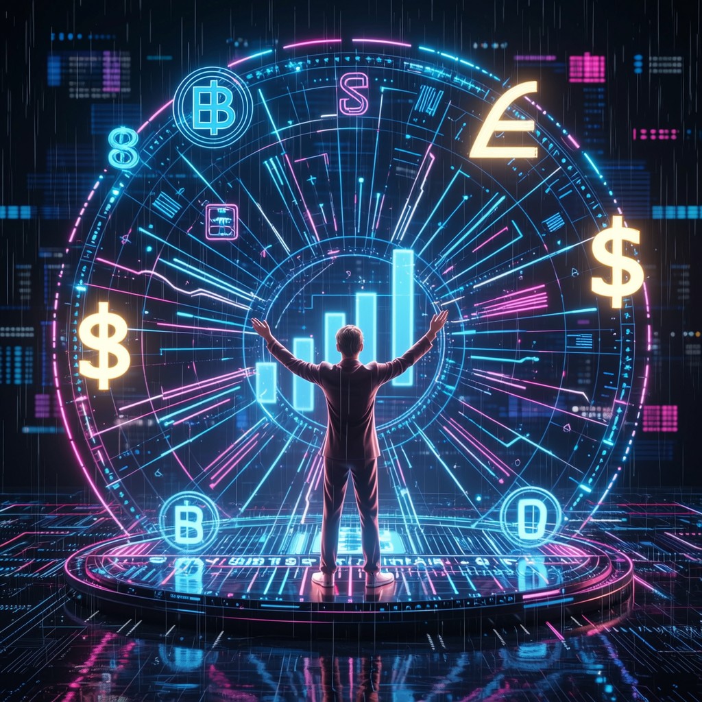 Free Digital Wealth Victory Image - Cyberpunk, Neon, Finance | Download ...