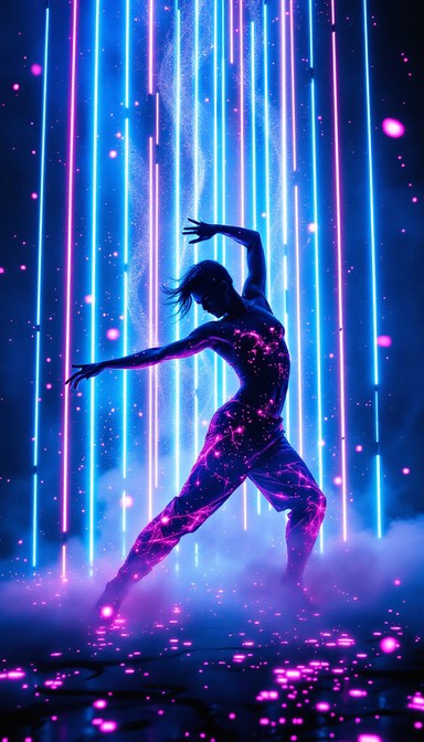 Free Neon Ballet Performance Image - Dance, Cyberpunk, Neon | Download ...
