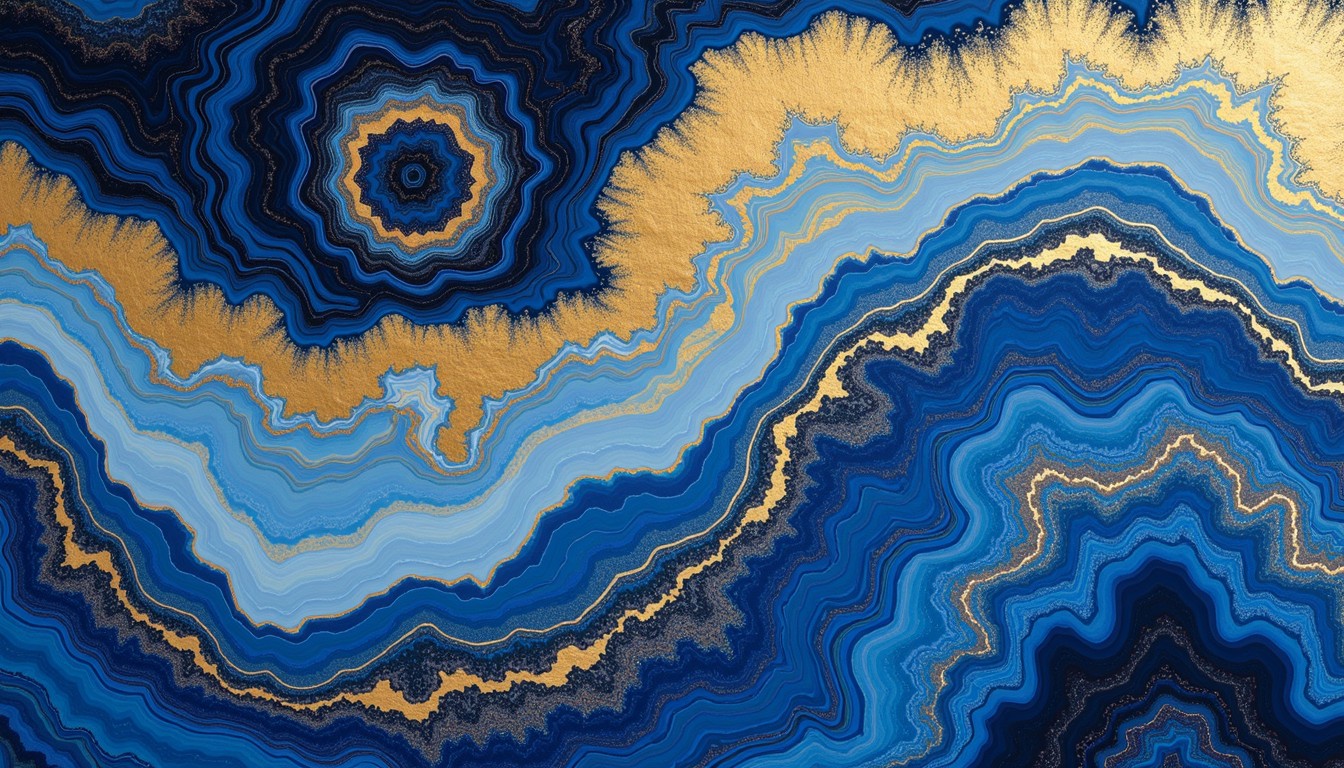 Free Golden Blue Currents Image - Blue, Gold, Swirling | Download at ...