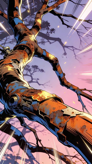 Rust In Anime Free Rusted Branches Rising Image - Manga, Anime, Illustration ...