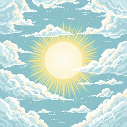 Free Radiant Sky Scene Image - Sun, Clouds, Sky | Download at StockCake