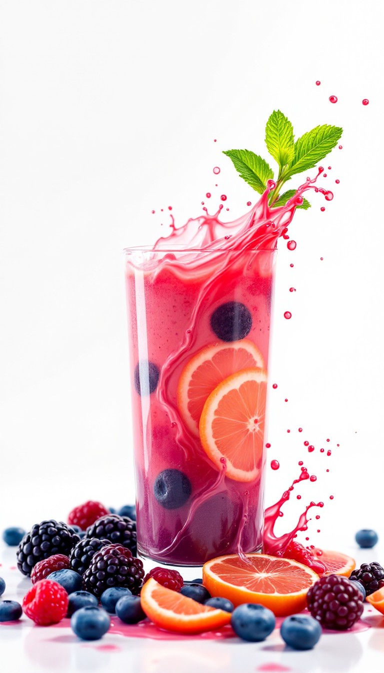 Free Refreshing Berry Splash Image - Smoothie, Berries, Splash ...