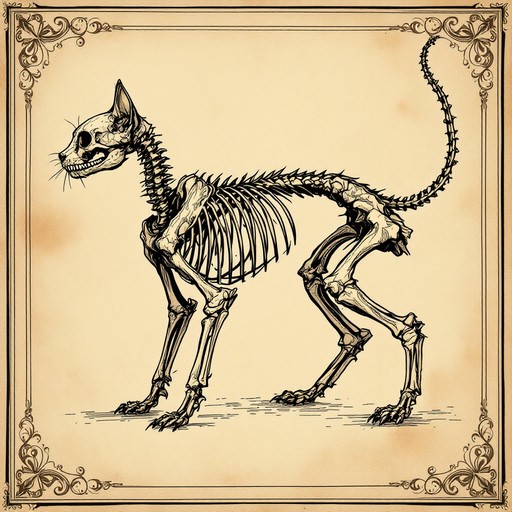 Download Ancient Cat Anatomy Image - Skeleton, Cat, Anatomy | StockCake