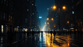 Free Rainy City Night Image - Urban, Night, Rain | Download at StockCake