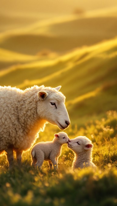 Sheep Offspring Free Maternal Golden Moment Image - Sheep, Lamb, Pastoral | Download at ...