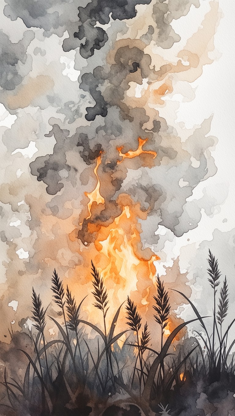 Free Fire Smoke Rising Image - Watercolor, Fire, Flames | Download at ...