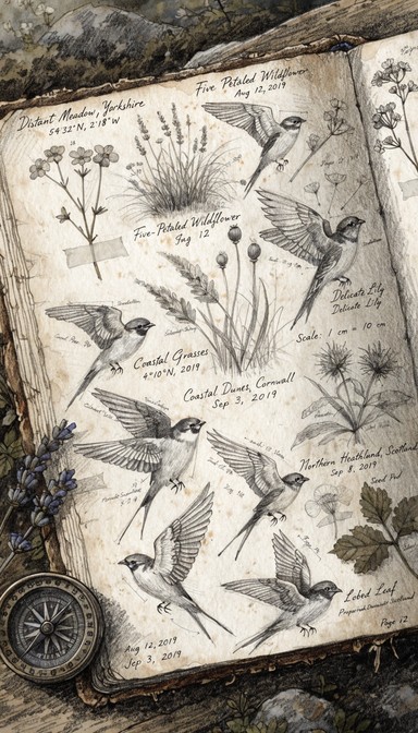 Notes From Nature Free Nature Field Notes Image - Botanical, Illustration, Vintage ...