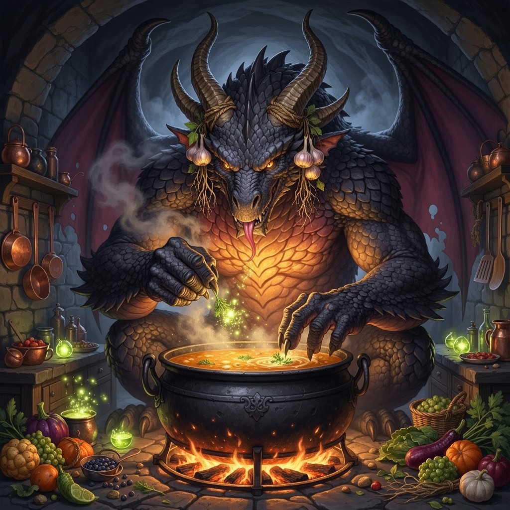 Free Dragon Chef Cooking Image - Dragon, Cooking, Fantasy | Download at ...