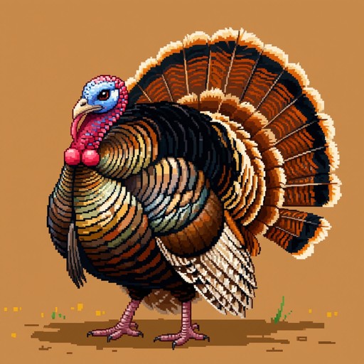 Free Pixelated Turkey Pride Image - Turkey, Pixel, Retro | Download at ...