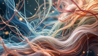 Free Flowing Abstract Threads Image - Threads, Coral, Indigo | Download ...