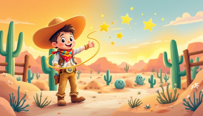 Cowboy Rope Stretched Free Desert Cowboy Adventure Image - Cowboy, Desert, Children ...