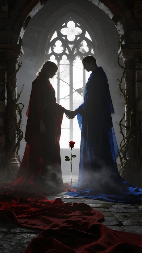 Never Merging Shadows Free Divided Yet Connected Image - Gothic, Silhouettes, Archway ...