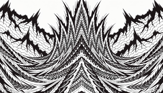 Lava Circle Pattern Free Fierce Lava Patterns Image - Blackwork, Tattoo, Tribal | Download ...